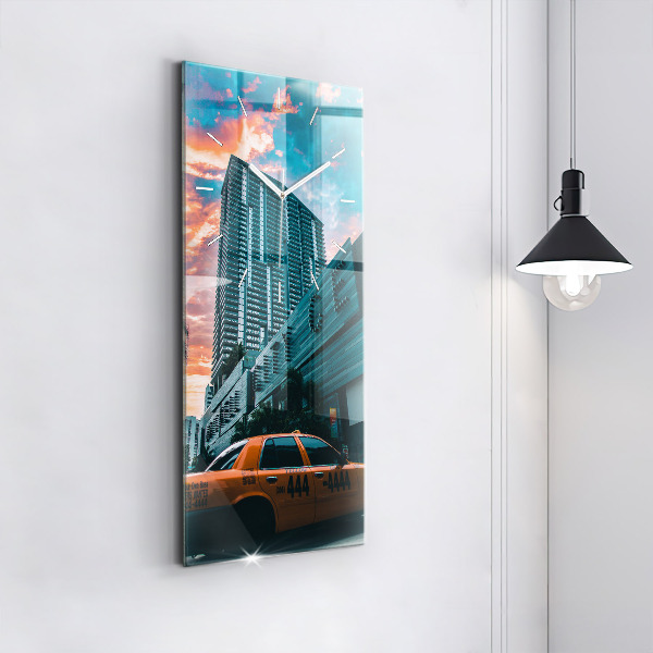 Horloge rectangulaire verticale Miami, Floride