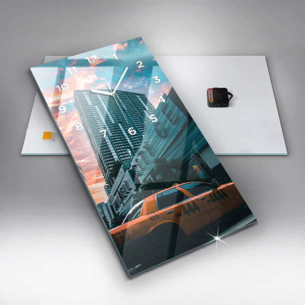 Horloge rectangulaire verticale Miami, Floride