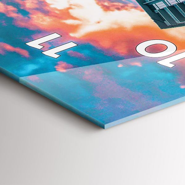 Horloge rectangulaire verticale Miami, Floride