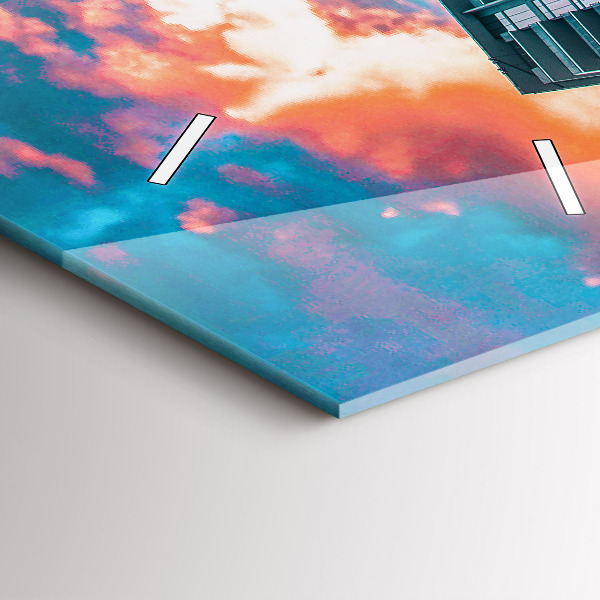 Horloge rectangulaire verticale Miami, Floride