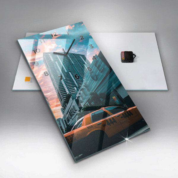 Horloge rectangulaire verticale Miami, Floride