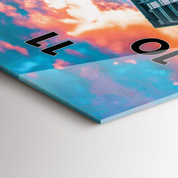 Horloge rectangulaire verticale Miami, Floride