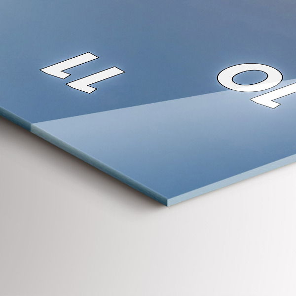 Horloge rectangulaire verticale Paysage de montagne