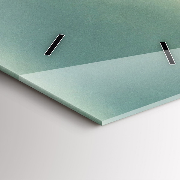 Horloge rectangulaire verticale Lever de soleil sur les Beskides