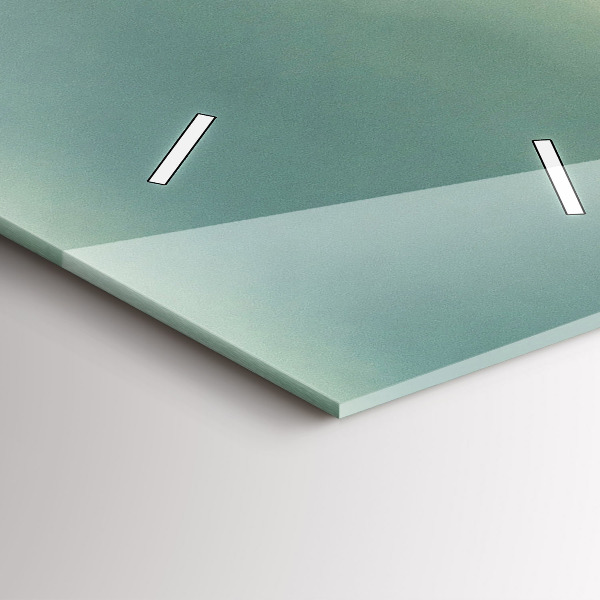 Horloge rectangulaire verticale Lever de soleil sur les Beskides