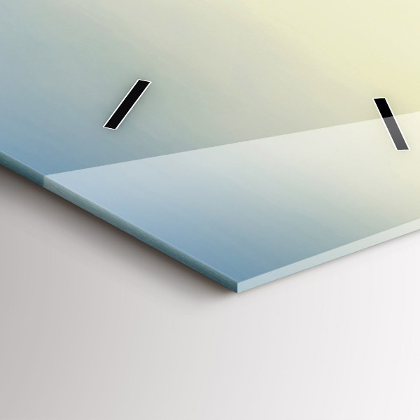 Horloge murale verticale Coucher de soleil sur les montagnes