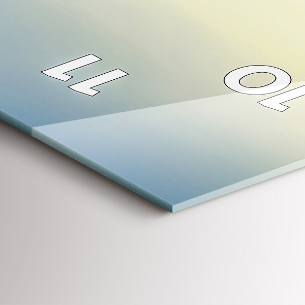 Horloge murale verticale Coucher de soleil sur les montagnes