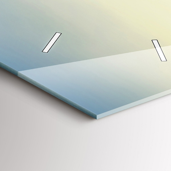 Horloge murale verticale Coucher de soleil sur les montagnes