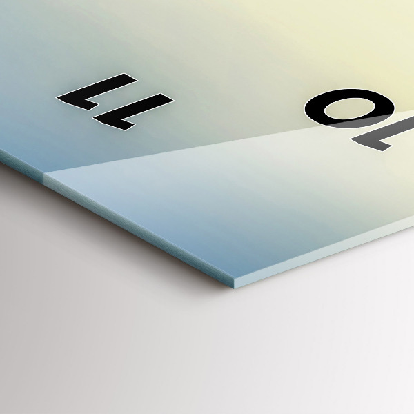 Horloge murale verticale Coucher de soleil sur les montagnes