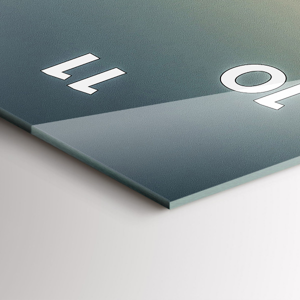 Horloge rectangulaire verticale Les montagnes de Bieszczady