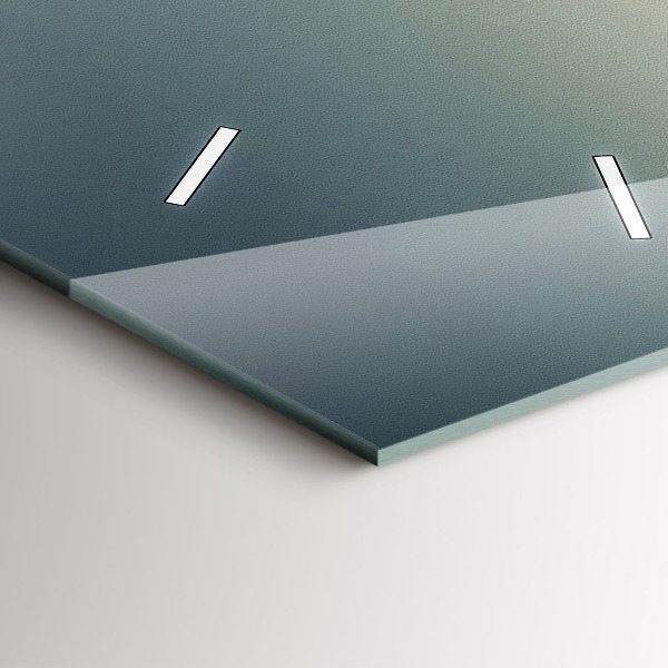 Horloge rectangulaire verticale Les montagnes de Bieszczady