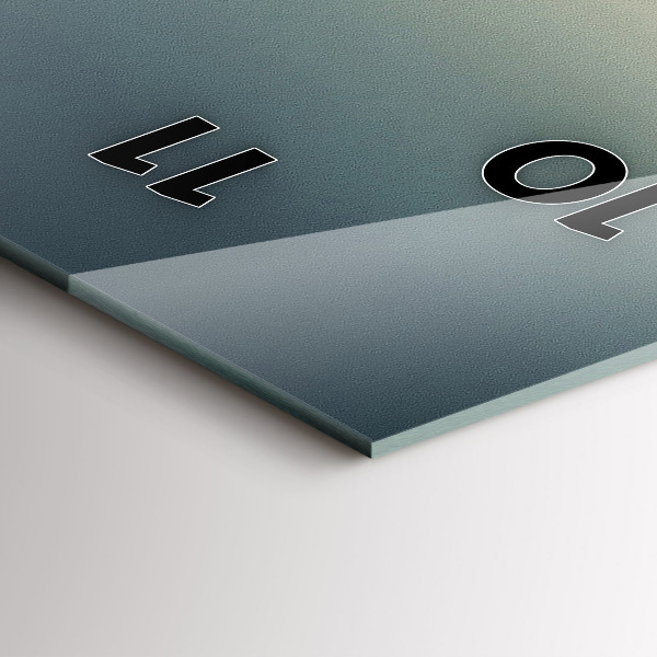 Horloge rectangulaire verticale Les montagnes de Bieszczady