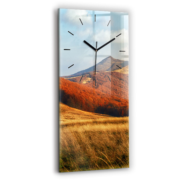Horloge murale verticale Paysage de montagne