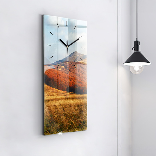 Horloge murale verticale Paysage de montagne