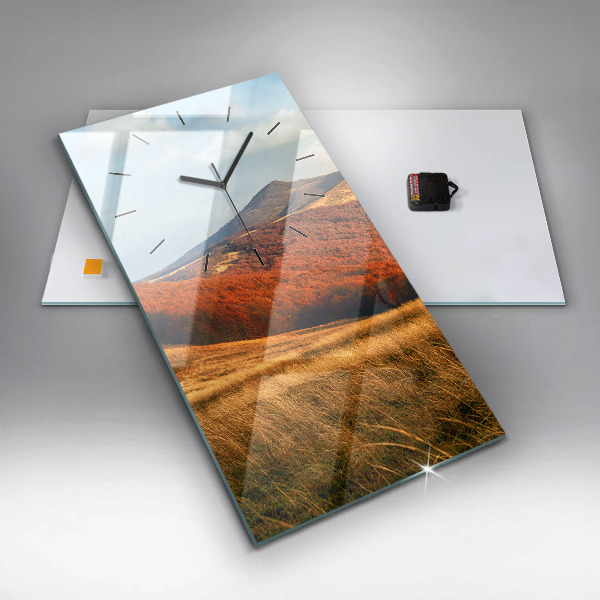 Horloge murale verticale Paysage de montagne