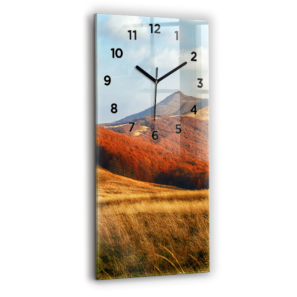 Horloge murale verticale Paysage de montagne