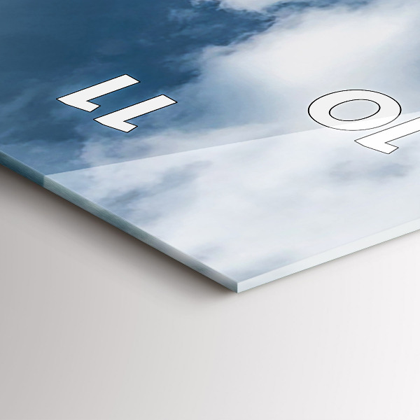 Horloge murale verticale 'Panorama de la ville d''Ostrava'