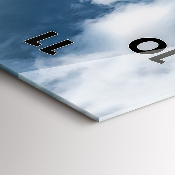 Horloge murale verticale 'Panorama de la ville d''Ostrava'