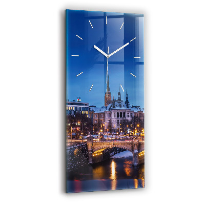 Horloge rectangulaire verticale Panorama de la ville de Plzeň