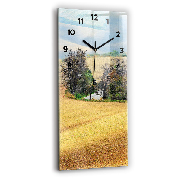 Horloge rectangulaire verticale Paysage rural de Moravie