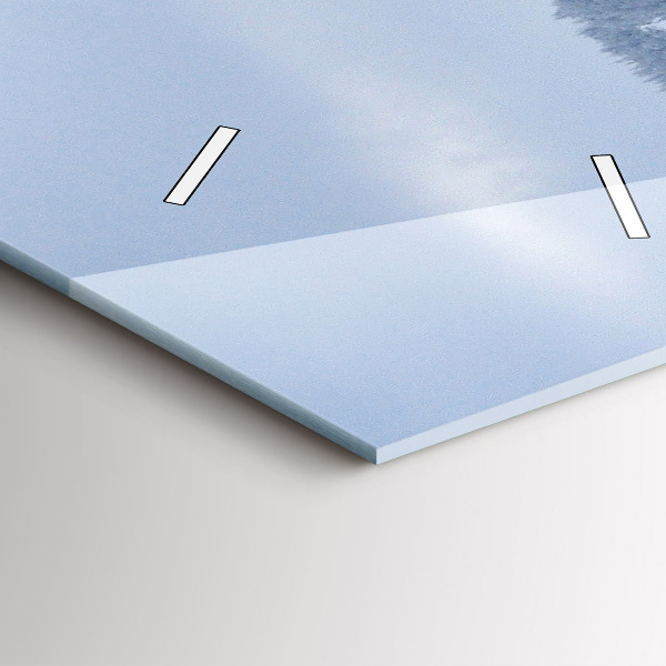 Horloge murale verticale Les monts des Géants tchèques en hiver