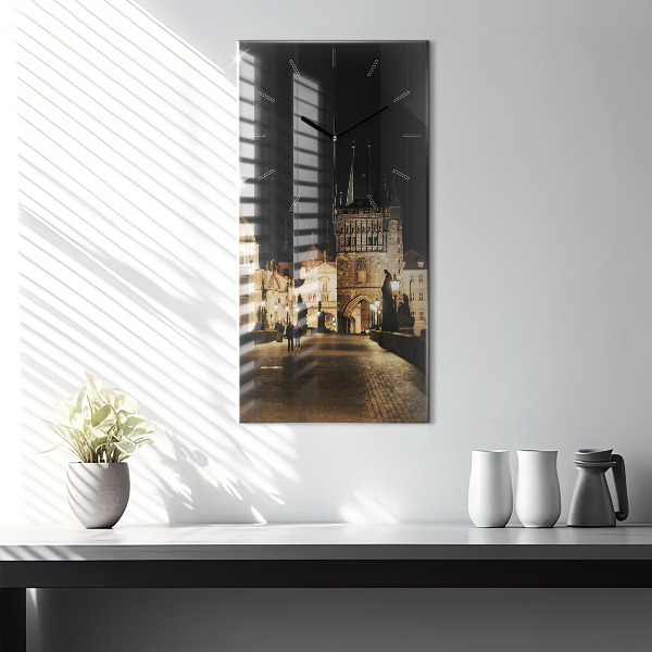 Horloge murale verticale Pont Charles à Prague