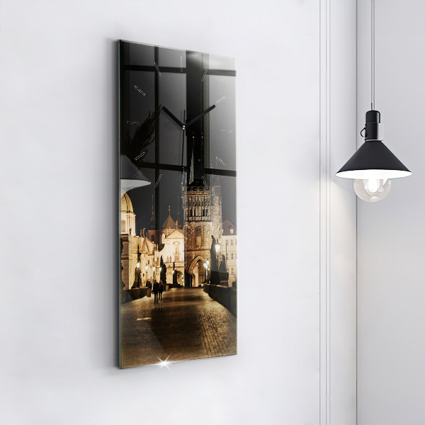 Horloge murale verticale Pont Charles à Prague