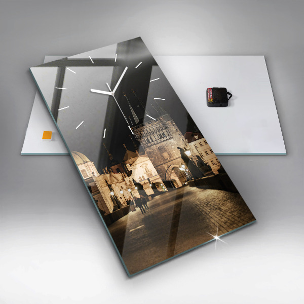 Horloge murale verticale Pont Charles à Prague