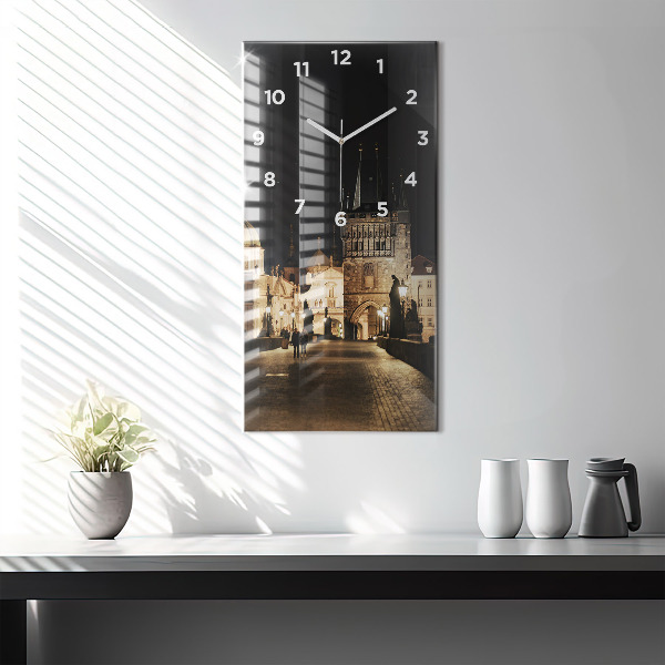 Horloge murale verticale Pont Charles à Prague