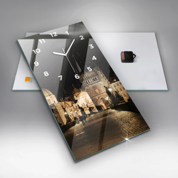 Horloge murale verticale Pont Charles à Prague