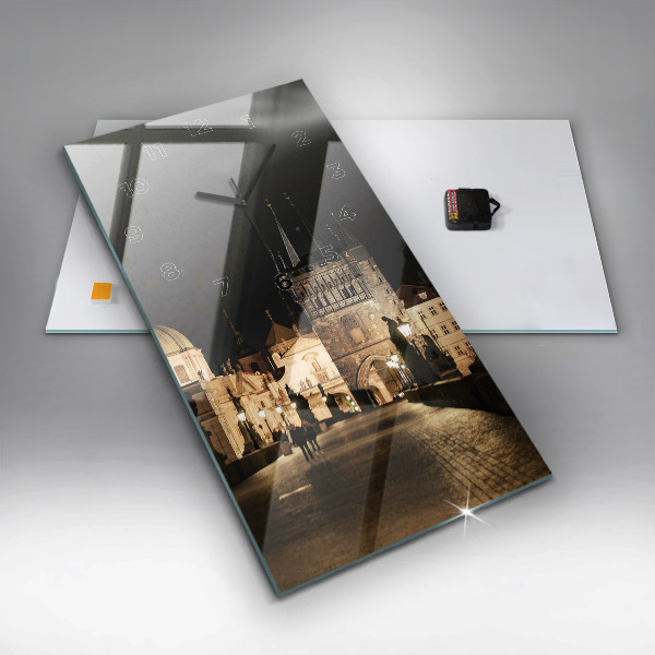 Horloge murale verticale Pont Charles à Prague