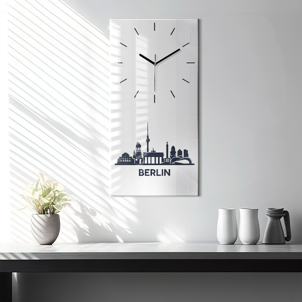 Horloge rectangulaire verticale Illustration de la ville de Berlin