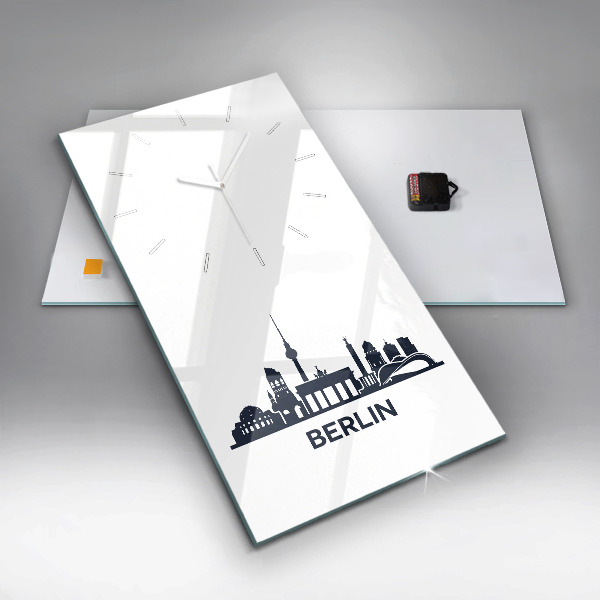 Horloge rectangulaire verticale Illustration de la ville de Berlin