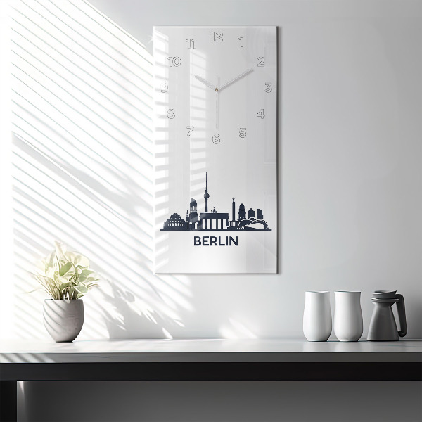 Horloge rectangulaire verticale Illustration de la ville de Berlin