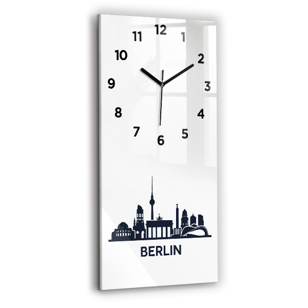 Horloge rectangulaire verticale Illustration de la ville de Berlin