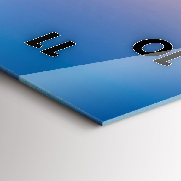 Horloge rectangulaire verticale Hôtel de ville de Hambourg