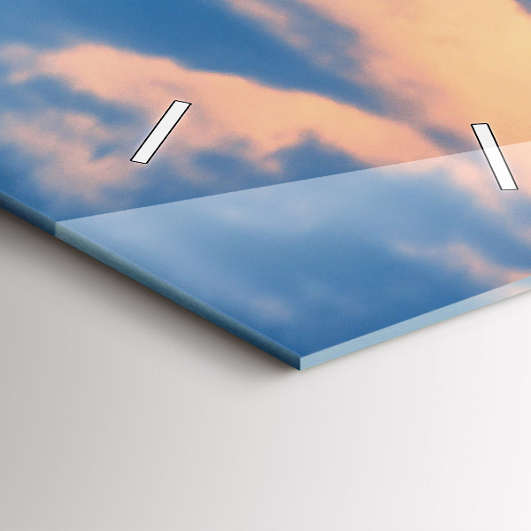 Horloge rectangulaire verticale Vue de la mairie