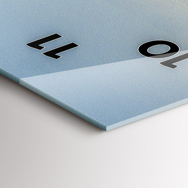 Horloge rectangulaire verticale Vacances à la plage