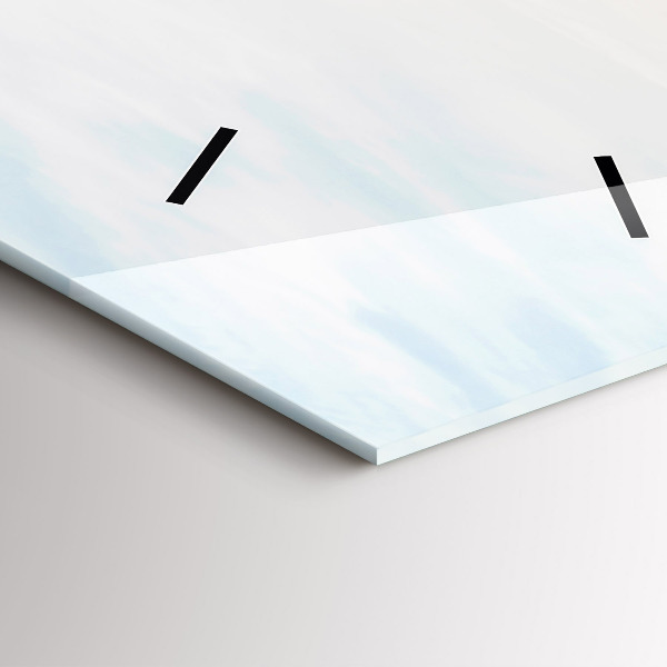 Horloge rectangulaire verticale Coucher de soleil sur la mer