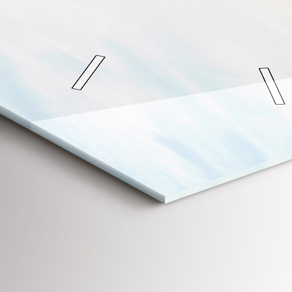 Horloge rectangulaire verticale Coucher de soleil sur la mer