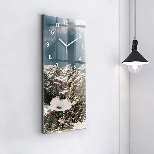 Horloge murale verticale Montagnes Watzmann