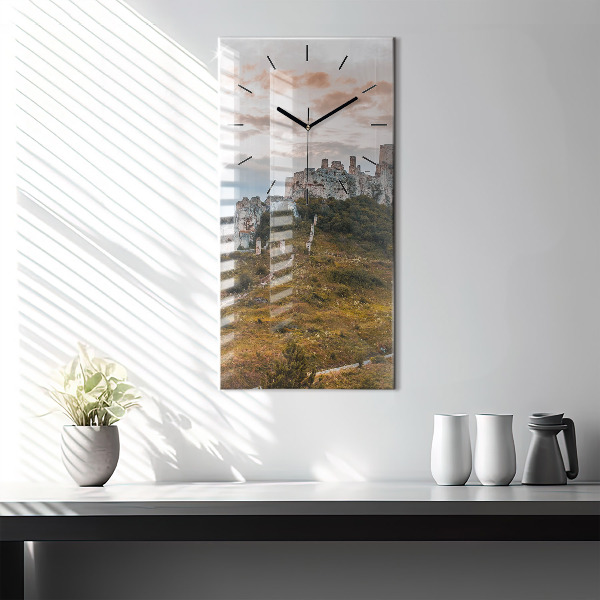 Horloge rectangulaire verticale Château de Spiš en Slovaquie