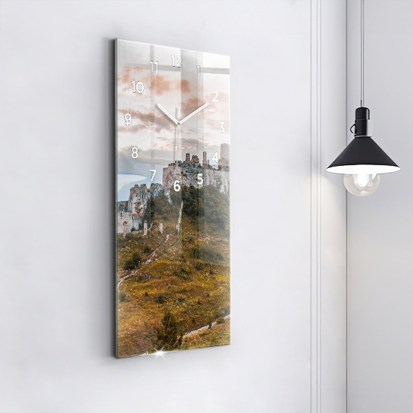 Horloge rectangulaire verticale Château de Spiš en Slovaquie