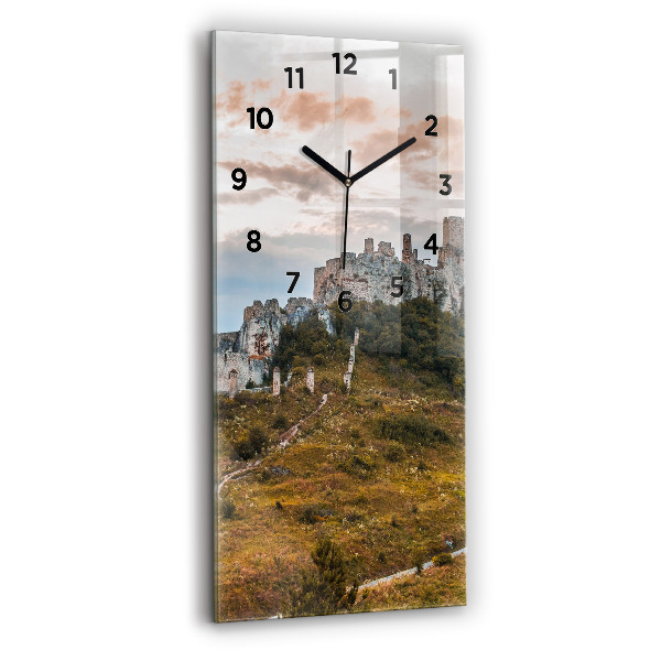 Horloge rectangulaire verticale Château de Spiš en Slovaquie