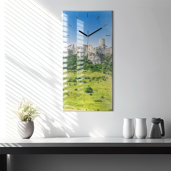 Horloge rectangulaire verticale Château de Spiš en Slovaquie