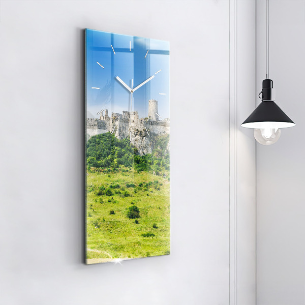 Horloge rectangulaire verticale Château de Spiš en Slovaquie