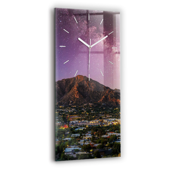 Horloge murale verticale Paysage de montagne
