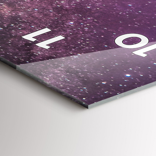 Horloge murale verticale Paysage de montagne