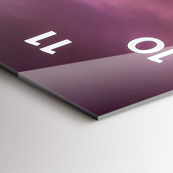 Horloge murale verticale Coucher de soleil au nord de Scottsdale