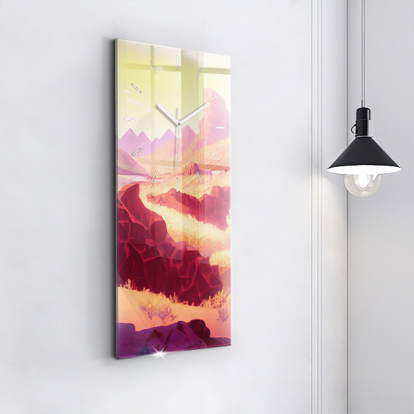 Horloge murale verticale 'Désert de l''Arizona'